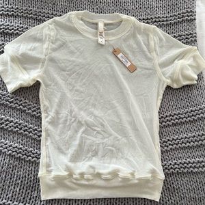 Brand New - Skims Summer Mesh T-Shirt in Bone - with tags, never been worn